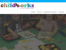 Tablet Screenshot of childworkspreschool.com